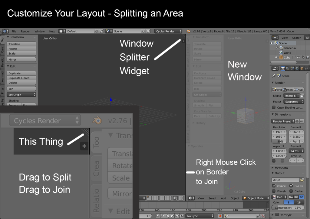 Splitting an Area