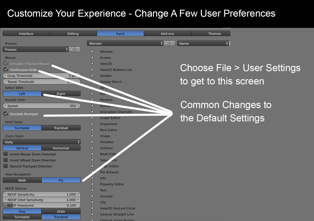 User Preferences 1